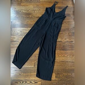 Madewell black jumpsuit. Double spaghetti straps back zipper and pockets ! Sz 12